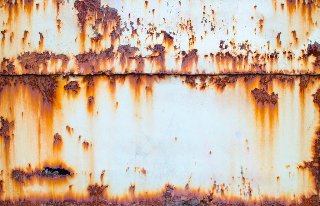 rust on metal sheet