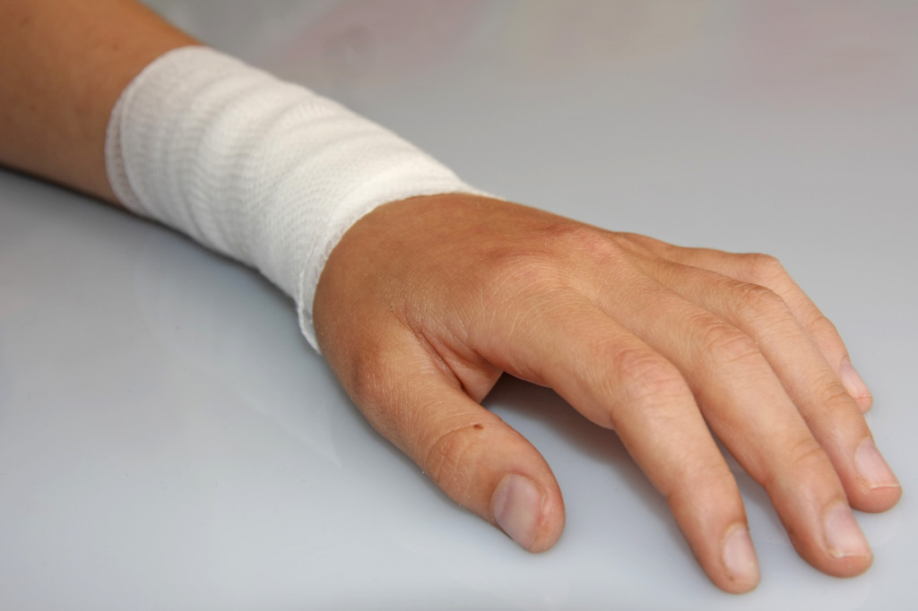 Image of a bandaged arm
