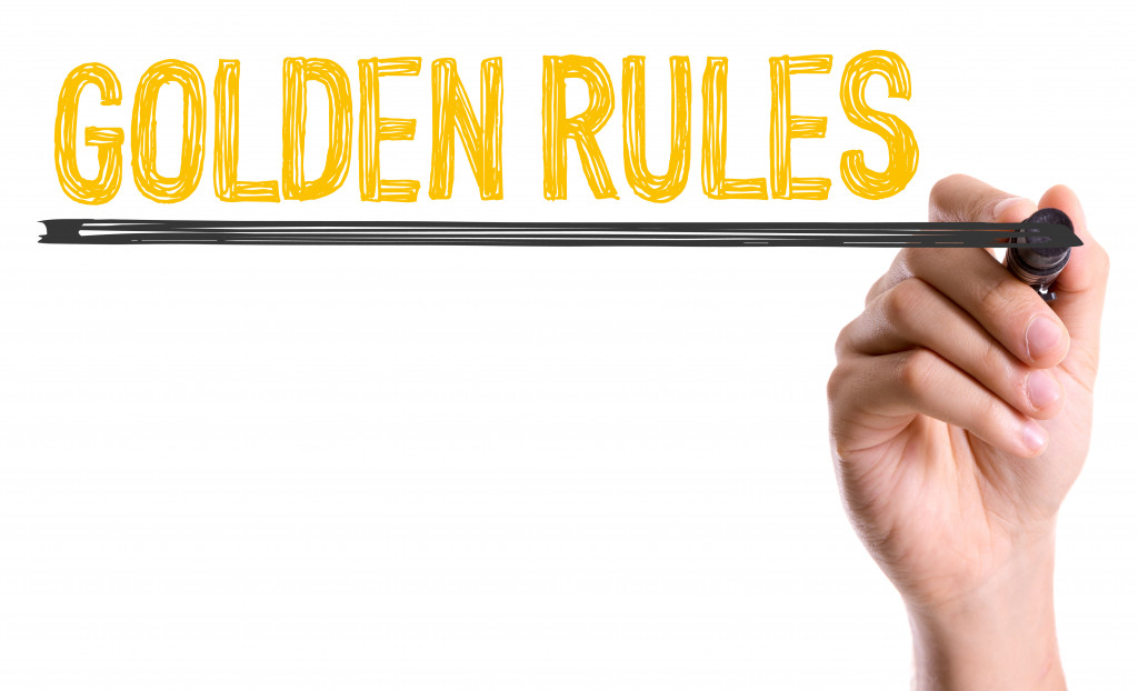 golden rules underlined with market