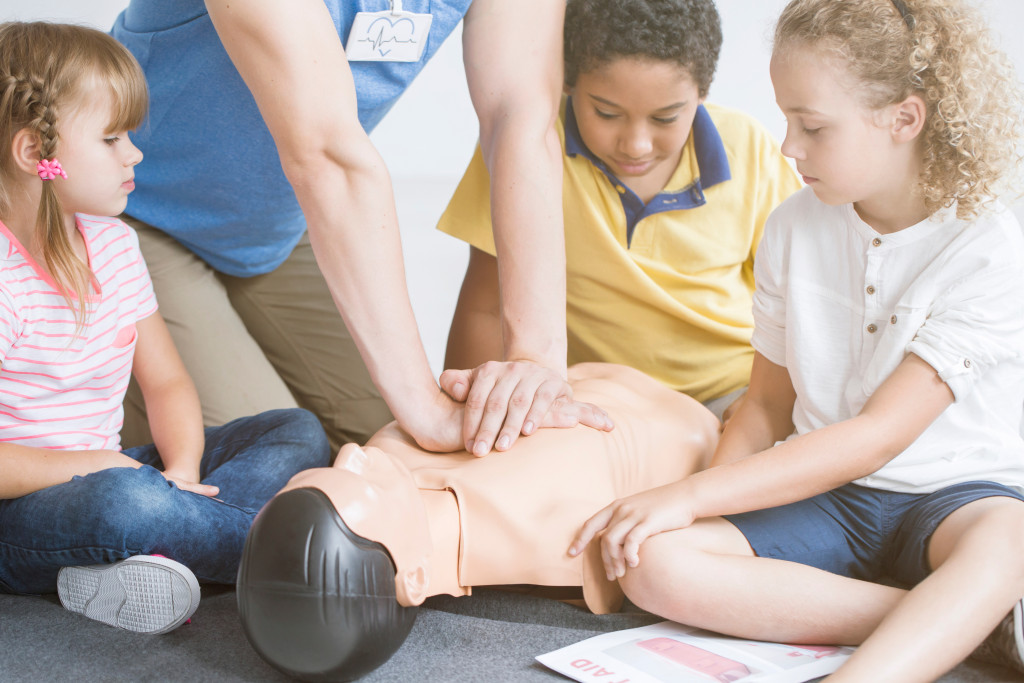 Learning first aid for kids