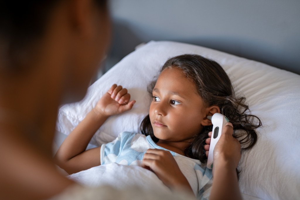 Fever on child and monitoring
